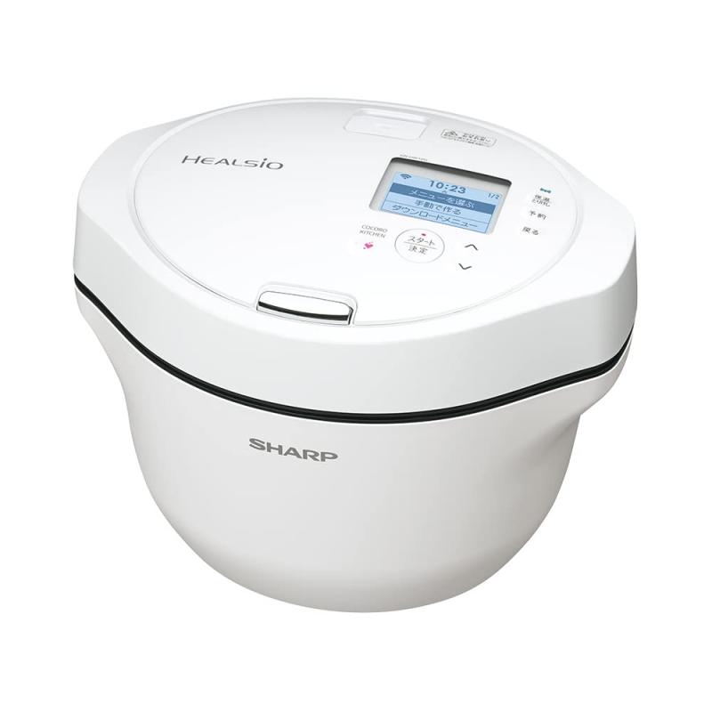 シャープ ヘルシオ ホットクック 電気調理鍋 無水鍋 1.6L 2~4人用 スマホ連携 ホワイト KN-HW16G-W 31,957円