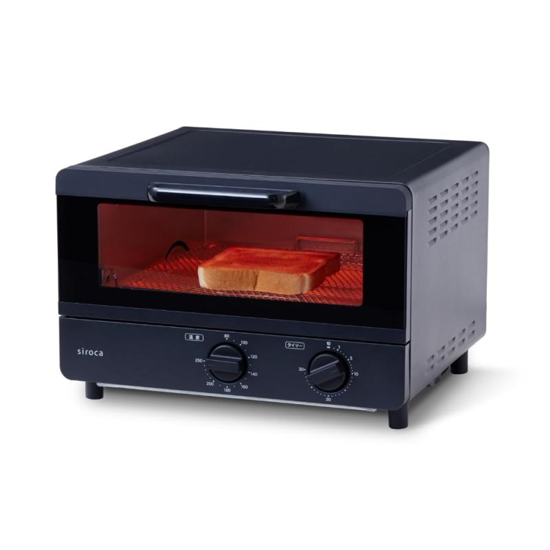 シロカ トースター ST-211 [最大4枚焼き タイマー最大30分 80～250℃ 扉取り外し可能 お手入れ簡単 トースト 4枚焼き コンパクト]