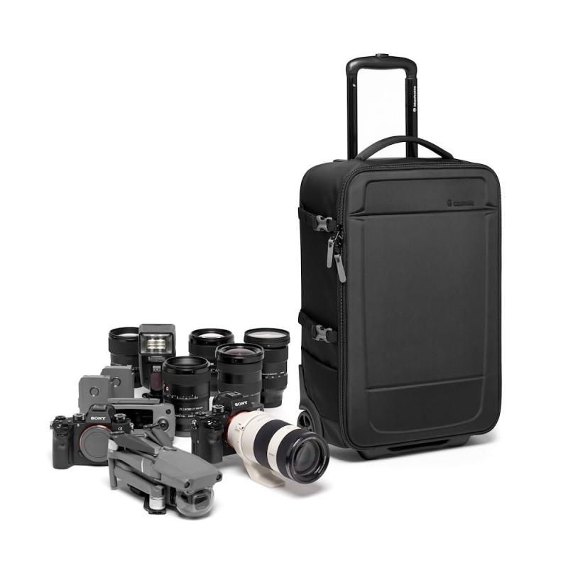 マンフロット(Manfrotto) カメラローラーバッグ Advanced III 撥水 耐衝撃 大容量 軽量 機材保護 国際線機内持ち込み対応 15インチノートPC収納 三脚固定 キャスター付き 移動便利 撮影機材収納 MB M