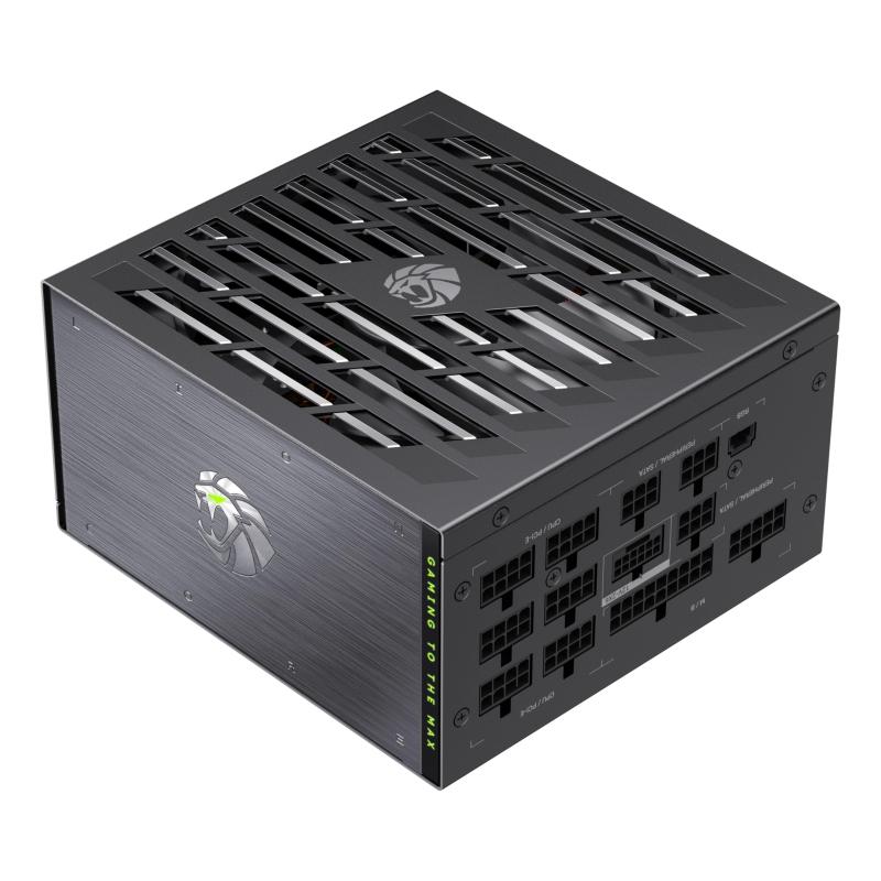 LION CORE 1200W 80+ Platinum フルモジュラー電源ユニット、ATX3.1/PCIe5.1対応、12V-2x6コネクタ、RGBライティング、RTX 40/50対応、100%日本製コンデンサ (LION CORE 1200P)