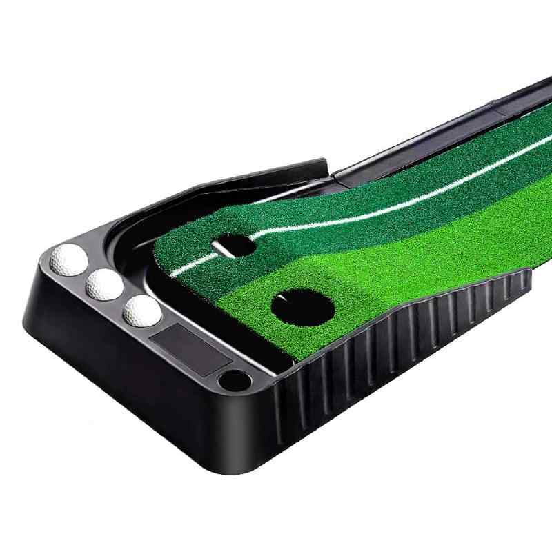 パターマット ゴルフ練習パット ボール止め パッティングマット スイング練習 自動返球 人工芝 パター技術向上 折り畳み 収納しやすい