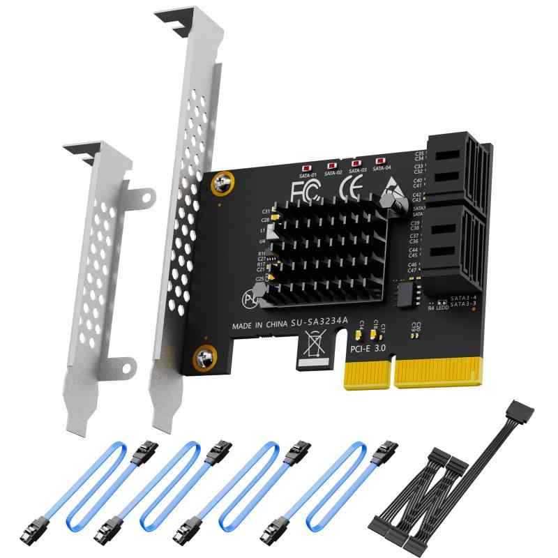 PCIe SATA 増設ボード|利休プリン