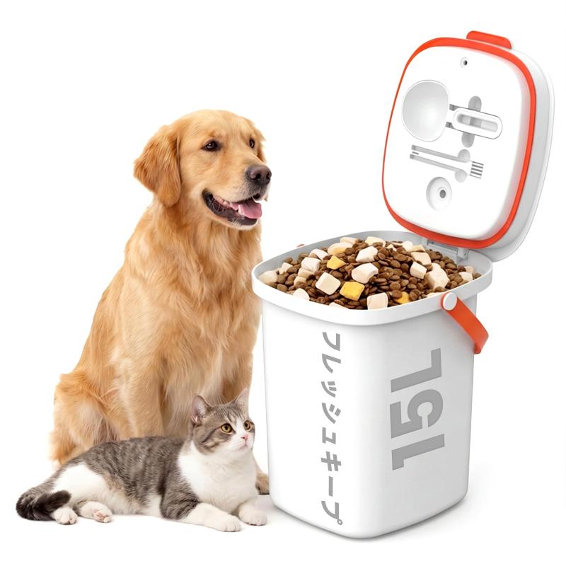 楽天市場】olayks. 真空保存容器 15L ペットフードストッカー 自動真空