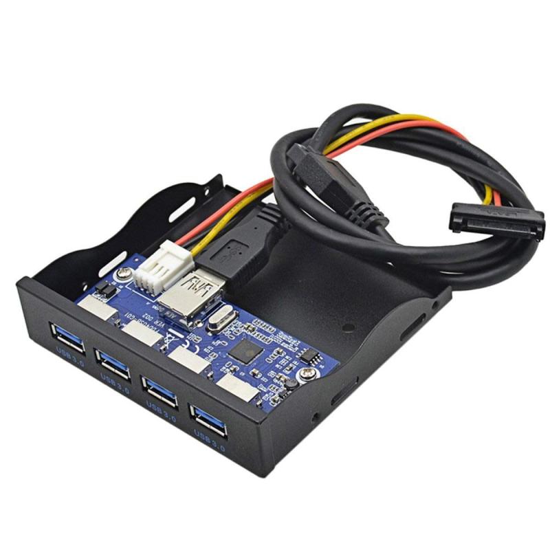 Cablecc USB 3.0 / USB-C / USB3.1HUB4ポートフロントパネルからマザーボード20ピンコネクタケーブル