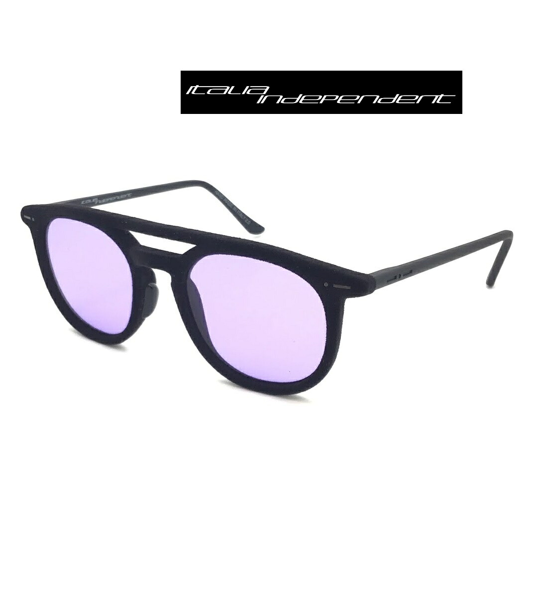 サングラス UVカット メンズ レディース ベルベット VELVET イタリアインディペンデント 0704V.009.000 ベルベットブラック JAMES