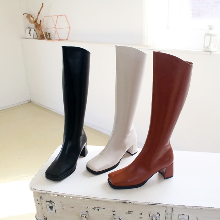 楽天市場】ブーツ レディース ロングブーツ シンプル フラット