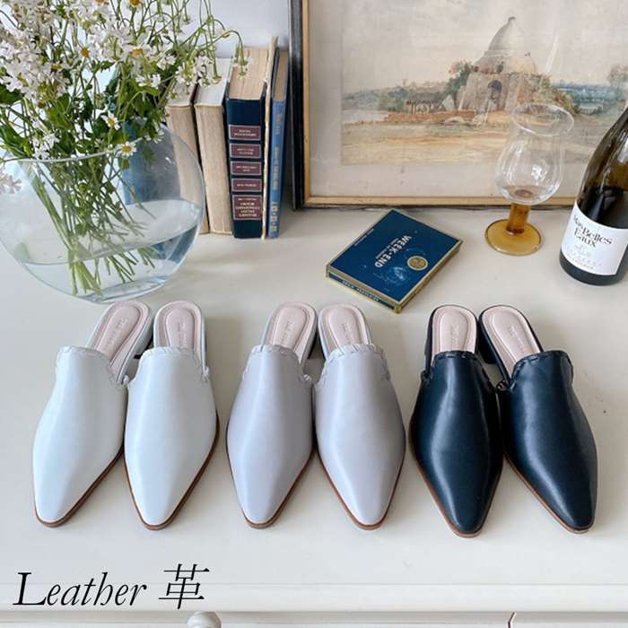 楽天市場】本革ミュール NINE DI NINE 131-1128 ナイン・デ・ナイン