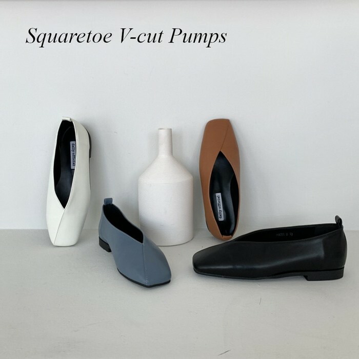 流行に フラットパンプス スクエアトゥ パンプス フラット ローヒール Vカット フラットシューズ 通勤 ビジネス カジュアル 黒 ブラック 白 ホワイト ブラウン ブルー 驚きの値段 Www Entraide Ma