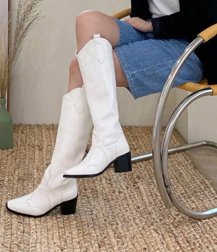 ロングウエスタンブーツ レディース ウエスタンブーツ ロング ブーツ