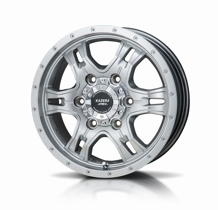 ハイエース 200系 KAZERA H200 15inc 6.0J ET+33 ガンメタ BS 195 
