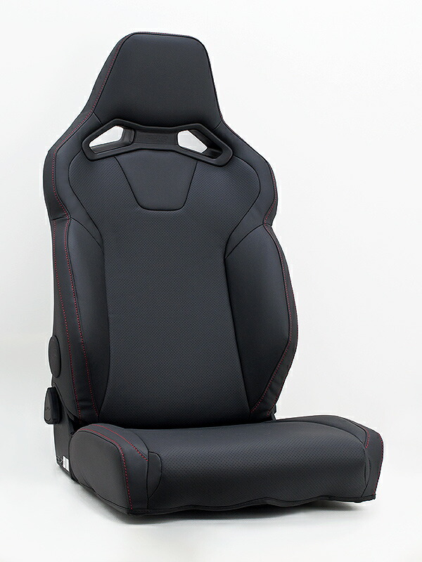 RECAROシートSR-C(BK100)シリーズ専用※SR-C(UT100)シリーズ不可。JADEジェイドスタイリッシュシートカバー(ブラック×レッドステッチ)1脚分 ※後払い不可