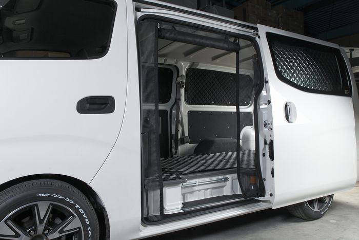 RimリムコーポレーションNV350キャラバンE26キャラバン2/4WD用Rim防虫ネットダブルファスナースライドドア用※ボディサイズ選択必要※受注生産品 後払い不可