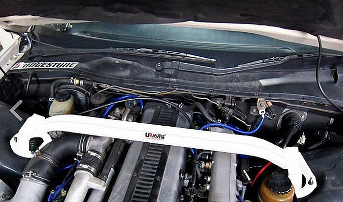 JZX90/100マークII/チェイサー/クレスタ用ULTRA RACINGウルトラレーシングフロントタワーバー/TW2-1239/海外輸入品※他商品同梱不可後払い不可｜リムコーポレーション
