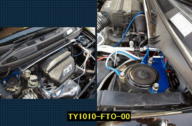 RAV4【ACA21W】 カワイワークス フロントストラットバー オーヴァルタイプ/OS ■注意事項要確認■