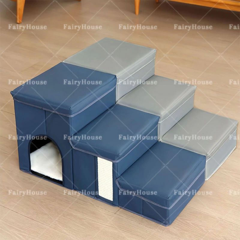 収納できるドッグステップ 3段 犬 階段 折りたたみ スロープ ドックステップ 犬用 ペット用 収納 介護 滑り止め 段差 低め 犬用階段 犬用ステップ 犬用スロープ 子犬 踏み台