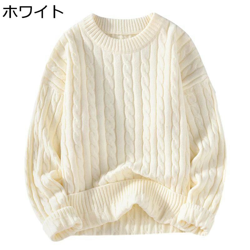 日系 長袖 シルエット クルーネック 抗菌防臭 通勤 快適 ニット 秋服 ベーシック メンズ おしゃれ 通気 無地 プルオーバー セーター ヴィンテージ アウトドア 大人 着回し 畦編み かっこいい