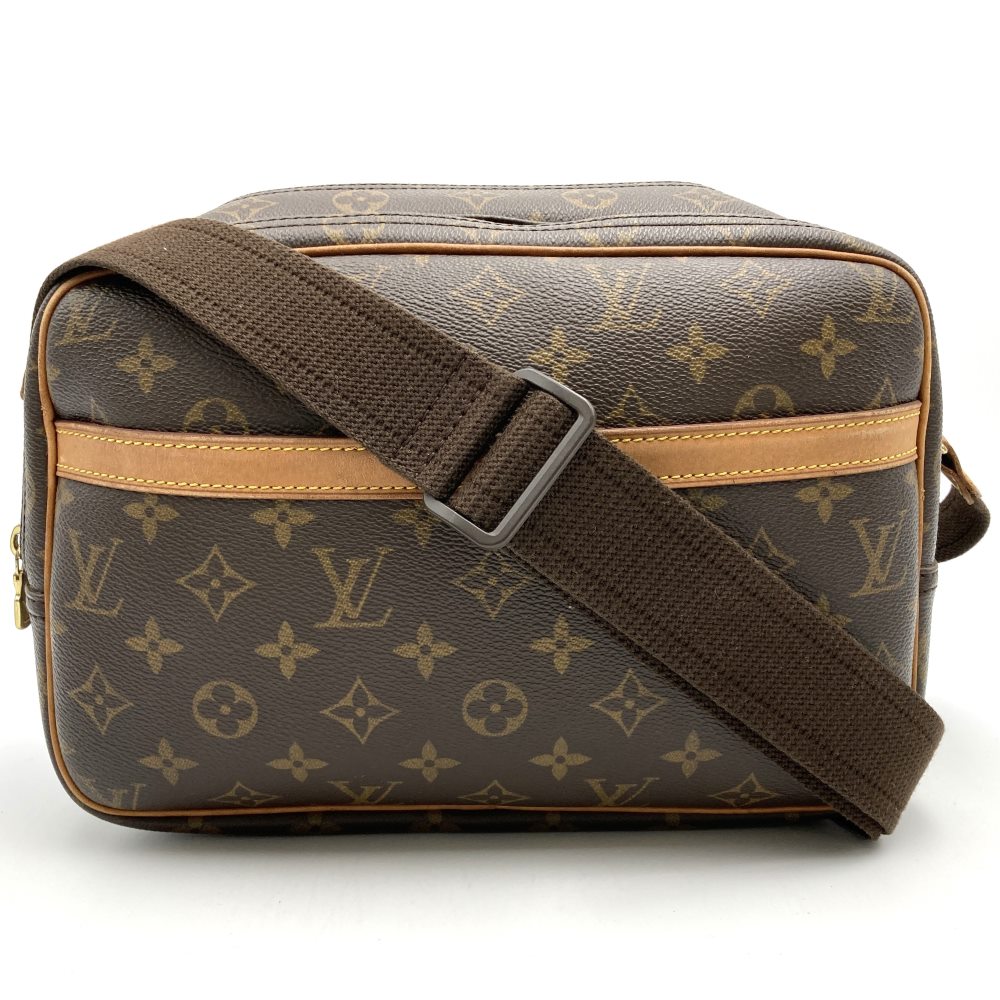 LOUIS VUITTON ルイ・ヴィトン M45254 リポーターPM 斜め掛け ショルダーバッグ ブラウン モノグラムキャンバス PVC レディース ウィメンズ 【中古】｜Brand Shop Ring