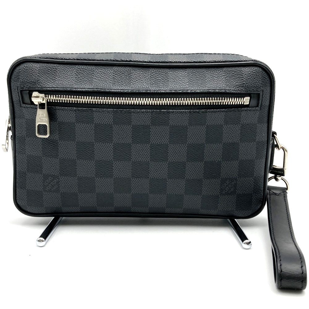 LOUIS VUITTON ルイ・ヴィトン N41664 ポシェット・カサイ クラッチペダル御徒面子 黒いこと 黒 ダミエグラフィットキャンバス PVC レディース ウィメンズ 流行り物 【中古】