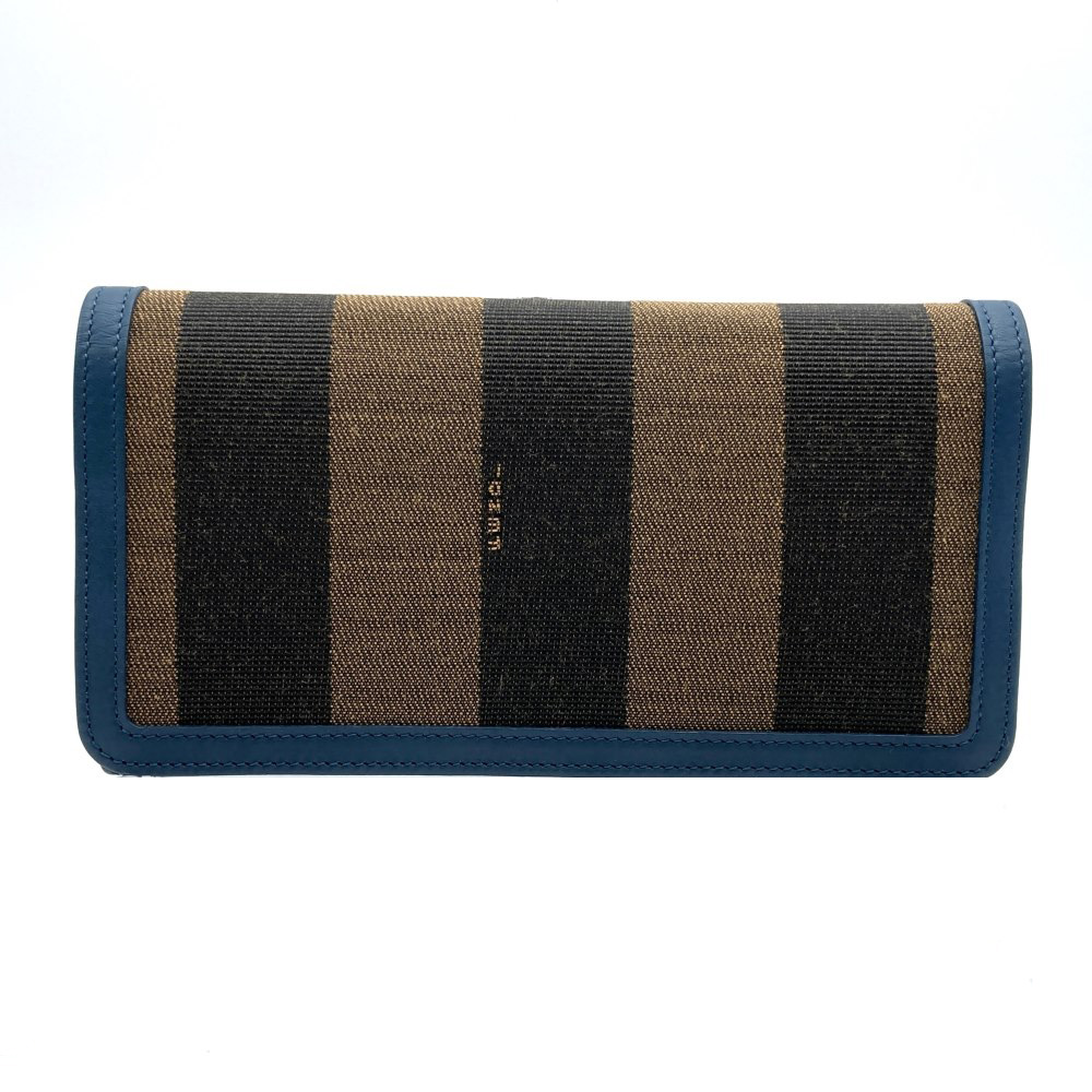 【フェンディ/美品】長財布【ズッカ/FF/刻印/キャンバス/レザー/小銭入れ】 brandsquare_0525-1850-17000714930