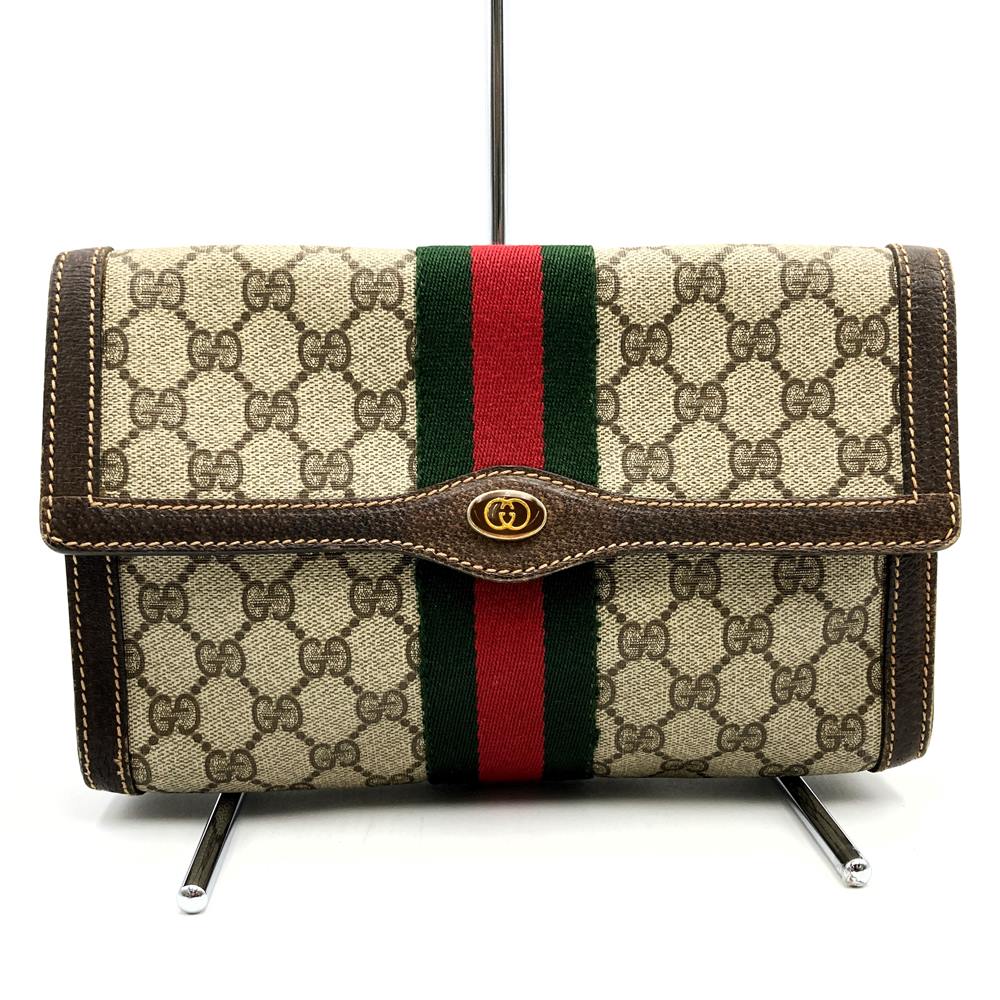 楽天市場】グッチ GUCCI オールドグッチ GG ベージュGG バネ口