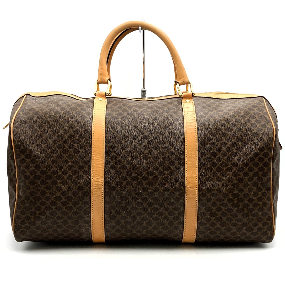 ⭐CELINE⭐ボストンバッグ　マカダム　ブラウン 旅行バッグ CELINE セリーヌ ボストンバッグ 旅行バッグ トラベル マカダム