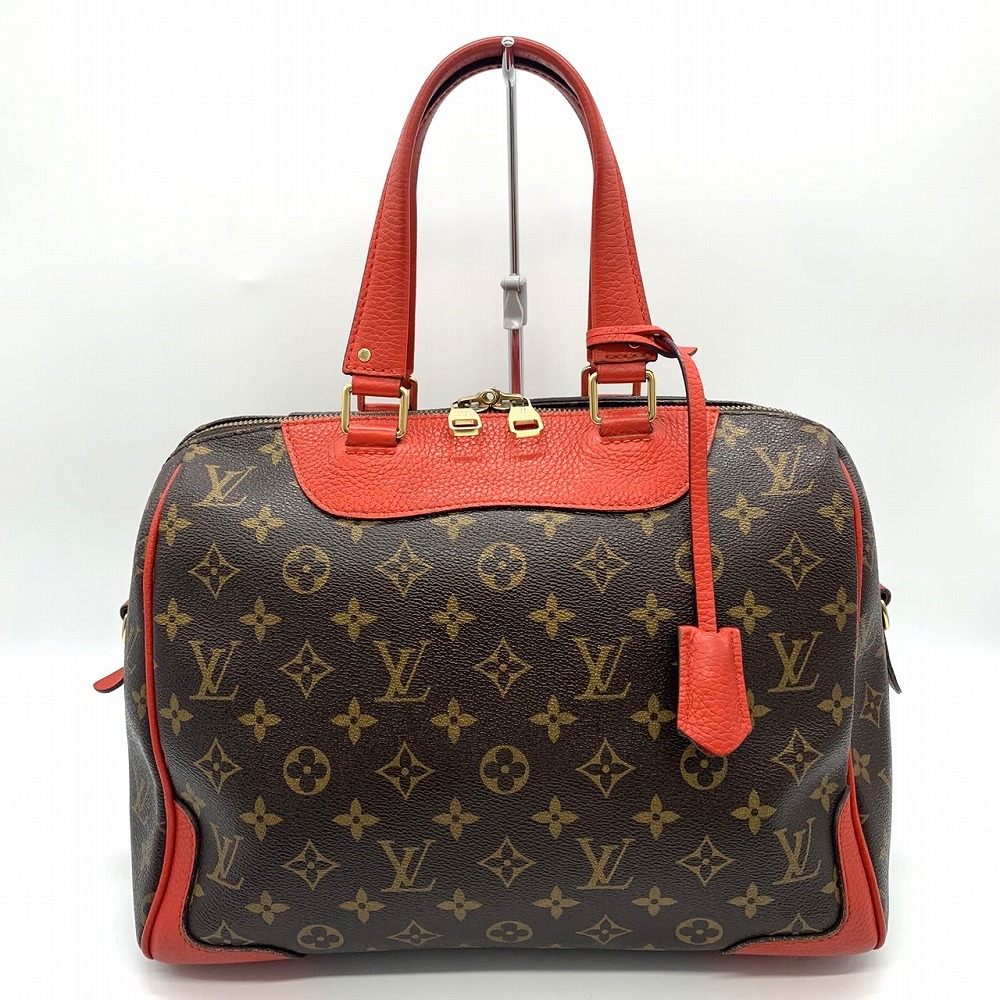 【ルイヴィトン】Louis Vuitton ミニボストン ス　レディース 赤 ルイヴィトン】Louis Vuitton ミニボストン ス レディース 赤