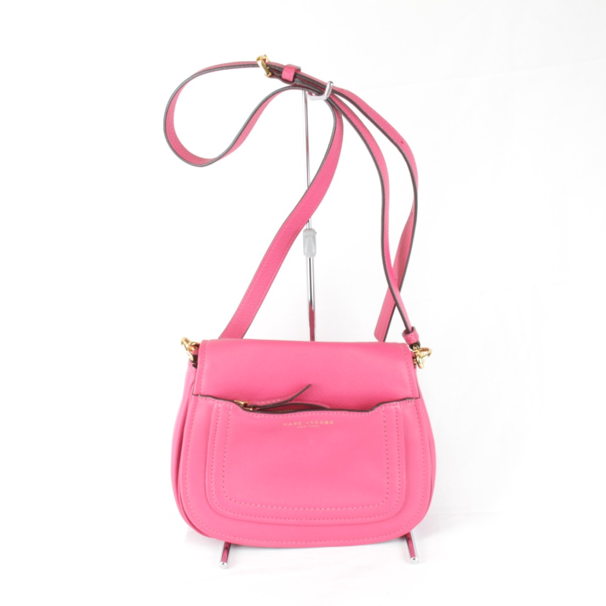 良品『USED』MARC JACOBS【マークジェイコブス】 ショルダーバッグ レザー ピンク レディース