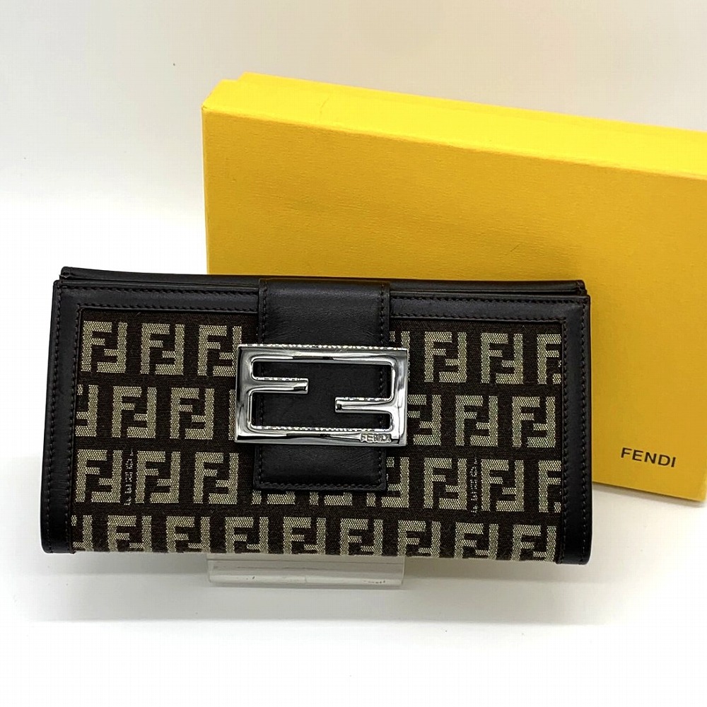 楽天市場】【財布】FENDI フェンディ ズッキーノ 2つ折長財布 二