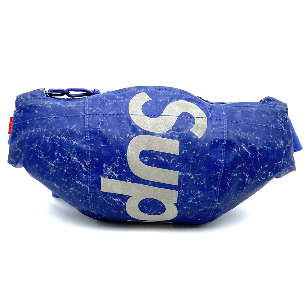 Supreme シュプリーム ウォータープルーフリフレクティブ ウエストバッグ ボディバッグ ブルー 総柄 【中古】|Brand Shop Ring