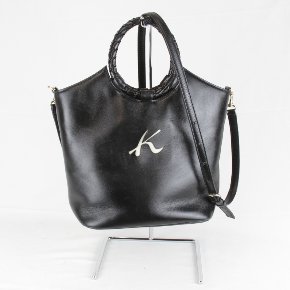 【美品】kitamura キタムラ レザー 黒 バッグ ドローストリング付き キタムラ レザー リュック バックパック ブラック 本革 kitamura