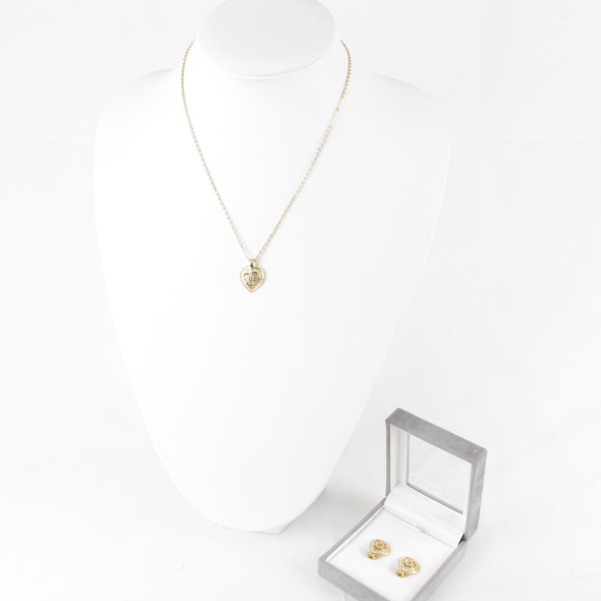 未使用品　Dior　ディオール　ヴィンテージ　ネックレス　イヤリング　セット Christian Dior クリスチャンディオール ネックレス/ピアス