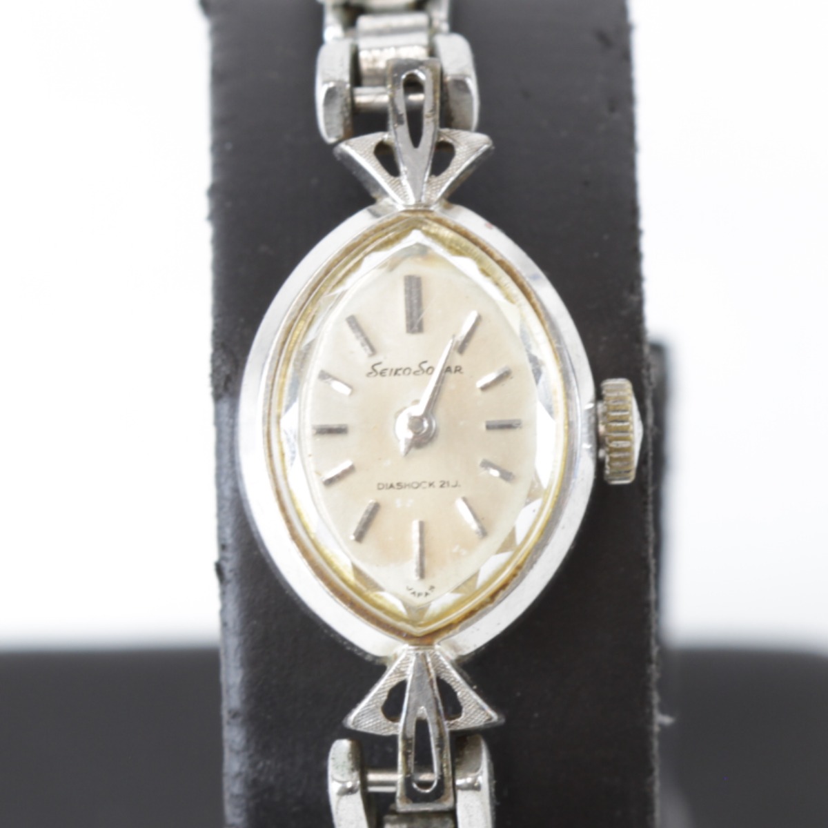 K18 Seiko Solar 19石 手巻き時計/稼働品/アンティーク JA-0233| セイコー ソーラー 18K レディース 19石 手巻き SEIKO