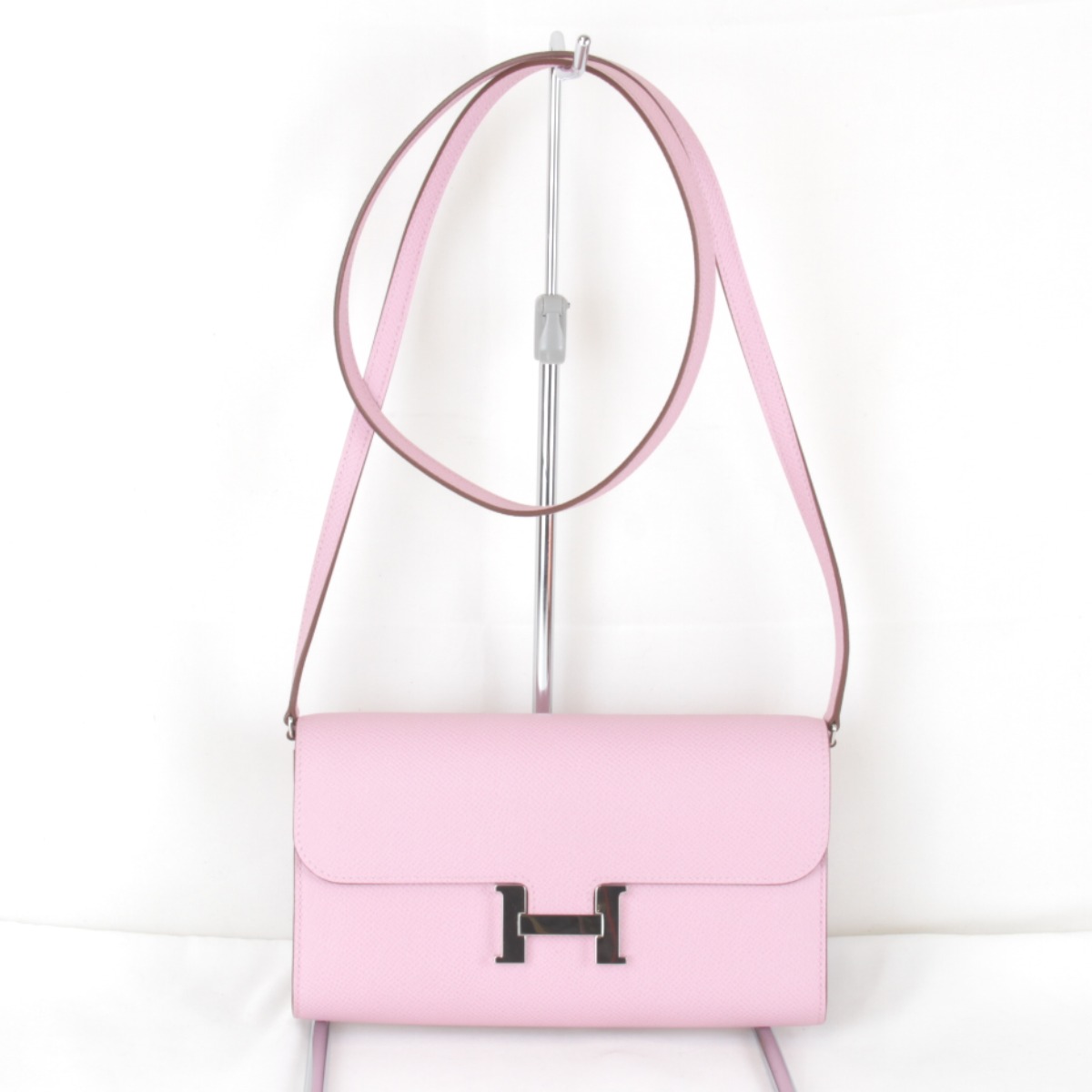 美品『USED』 HERMES エルメス コンスタンストゥー ゴー シルバー金具 Z刻印 ショルダーバッグ レザー ピンク レディース ミニサイズ ポシェット 高級 上品 ハイブランド【中古】