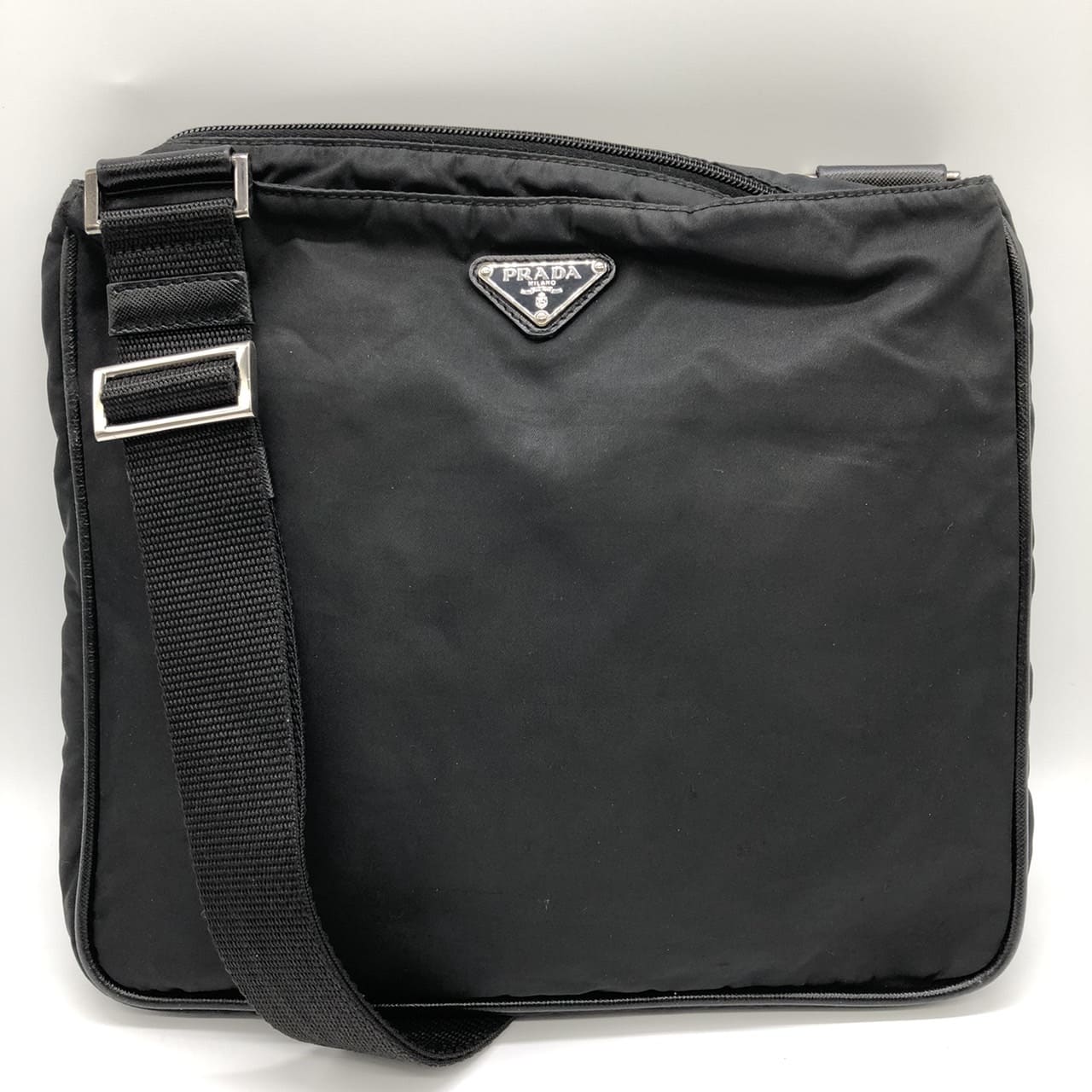 楽天市場】PRADA プラダ トライアングルロゴ ショルダーバッグ