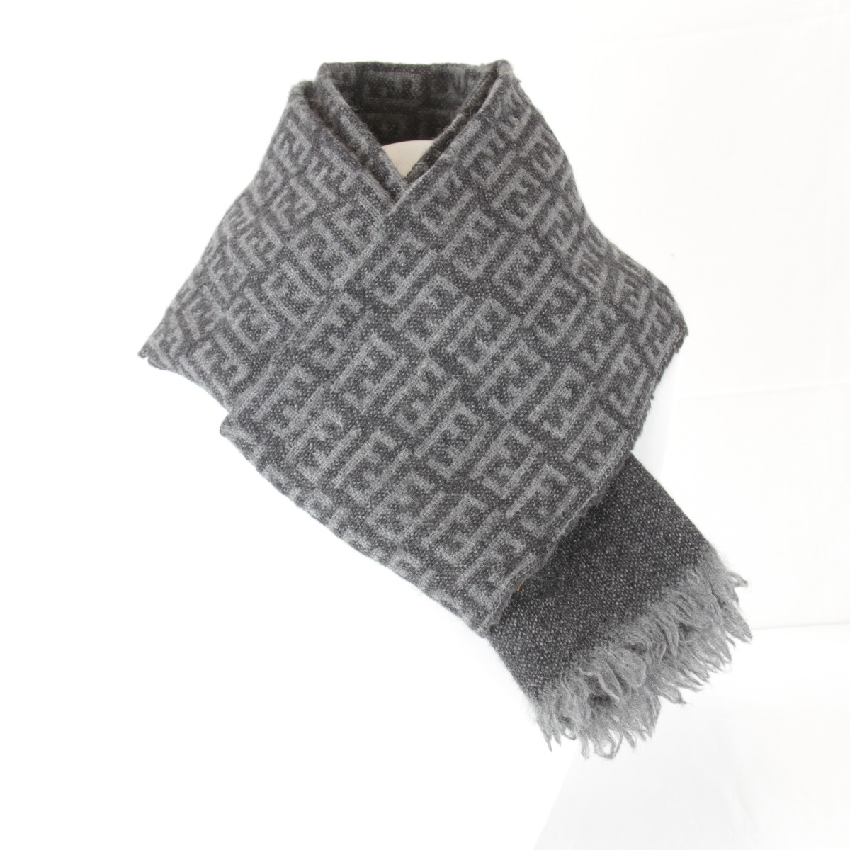 楽天市場】FENDI フェンディ ズッカ カシミヤ マフラー ブラウン