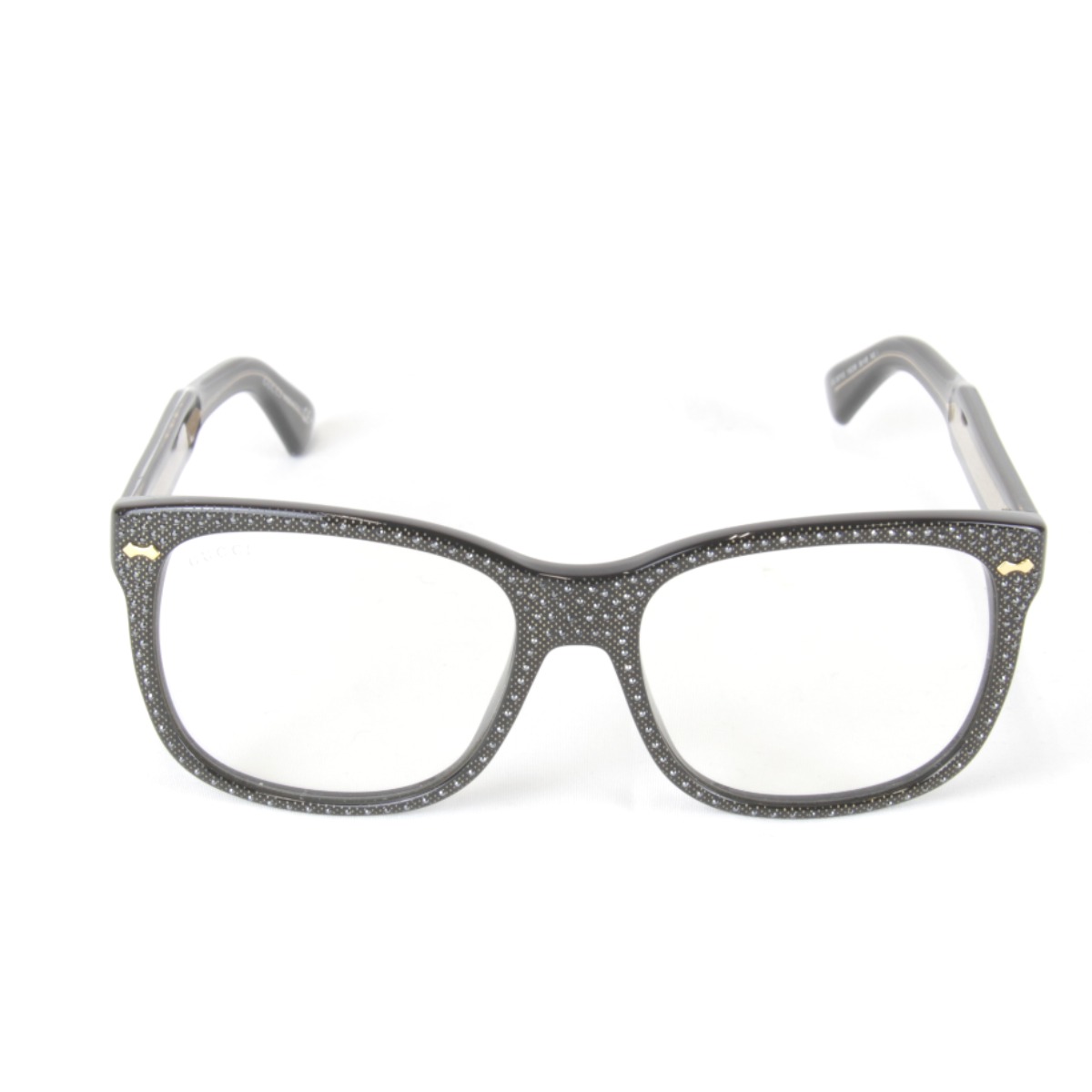 【価格改定】『USED』 GUCCI グッチ ラインストーンサングラス GG3871/S サングラス プラスチック ブラック レディース【中古】