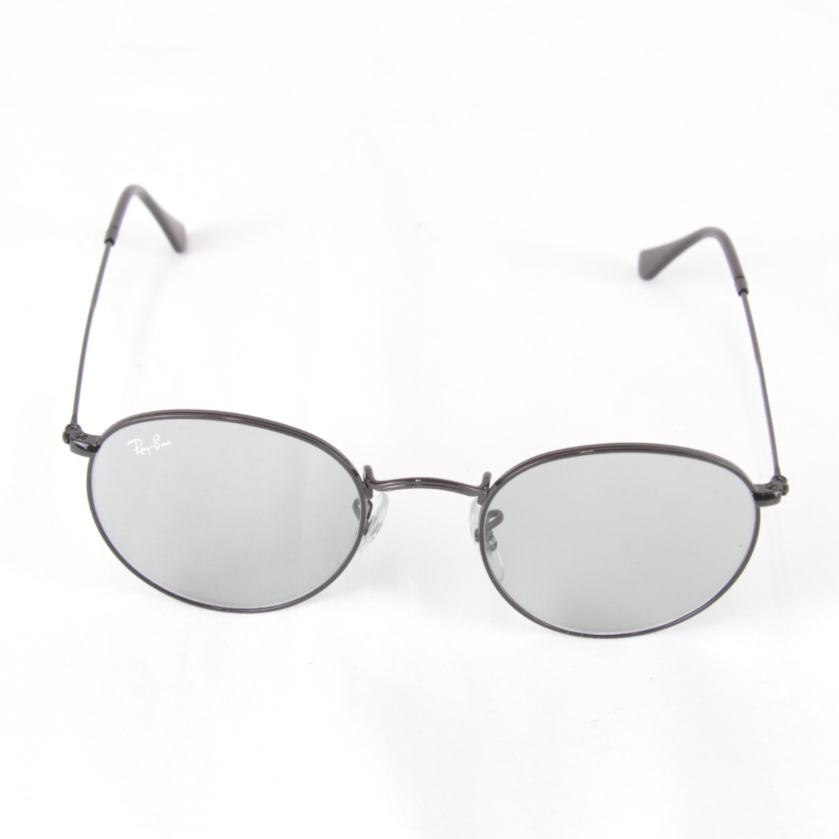 良品『USED』 Ray-Ban レイバン  ラウンドメタルサングラス RB3447 サングラス メタル ブラック レディース【中古】