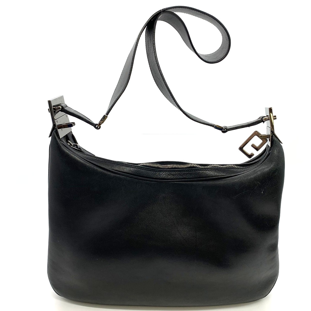 GUCCI グッチ 001 3341 ショルダーバッグ レザー ブラック レディース ファッション【中古】