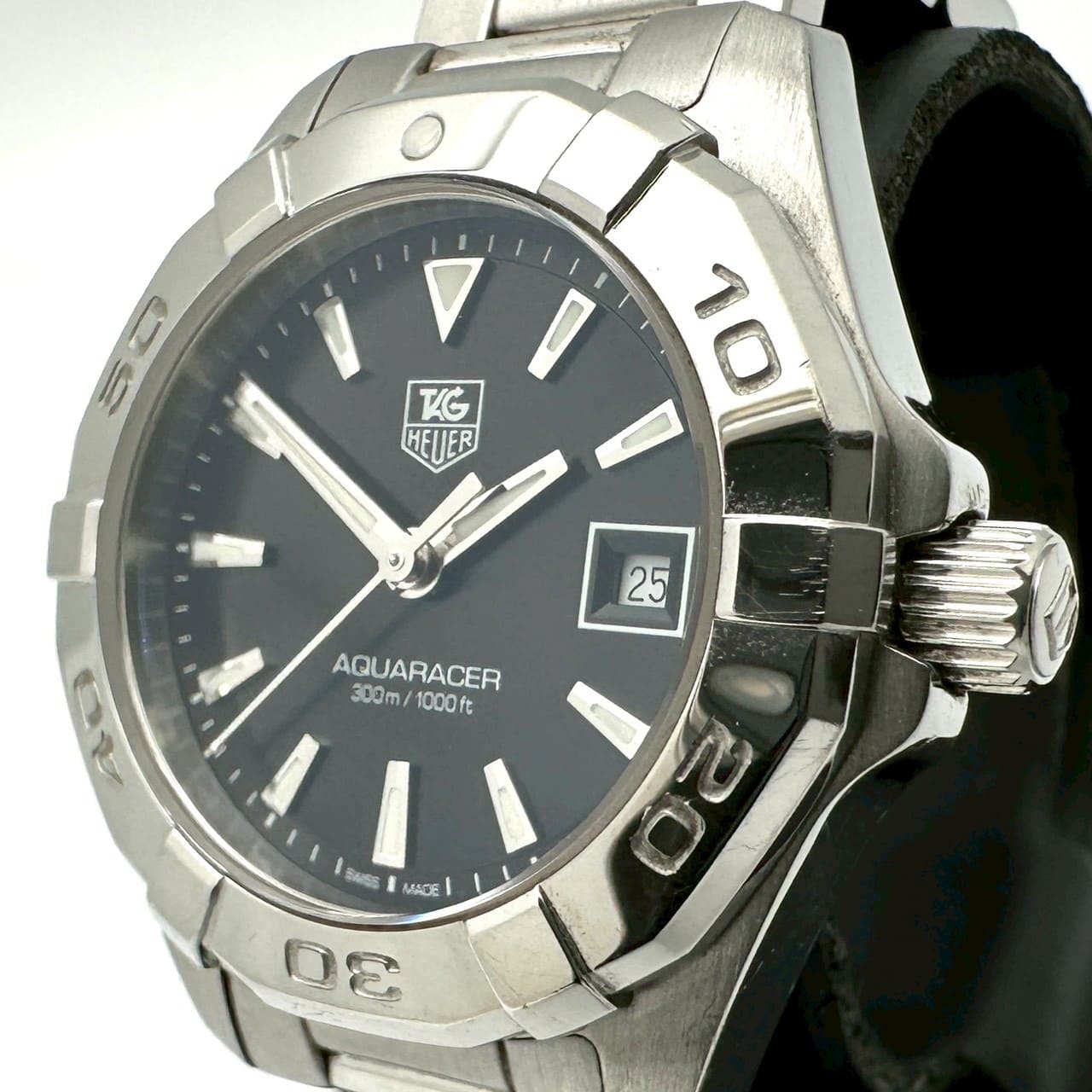 TAG HEUER タグホイヤー ウォッチ アクアレーサー WAY1410.BA0920 石英 SS 黒いこと レディース ブランド名 USED【中古】