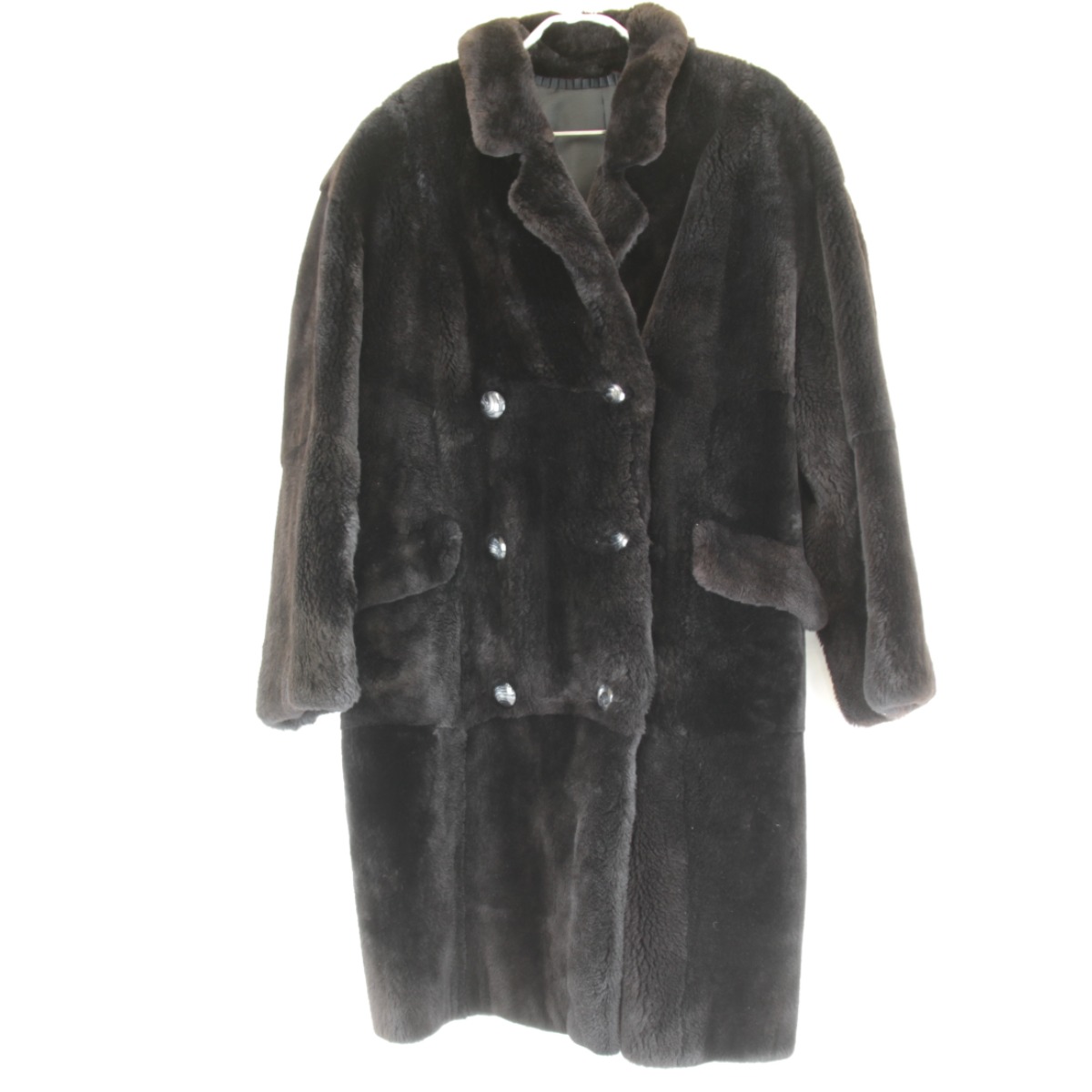 美品『USED』 OSFUR ファーロングコート 毛皮 ファー ブラック レディース【中古】