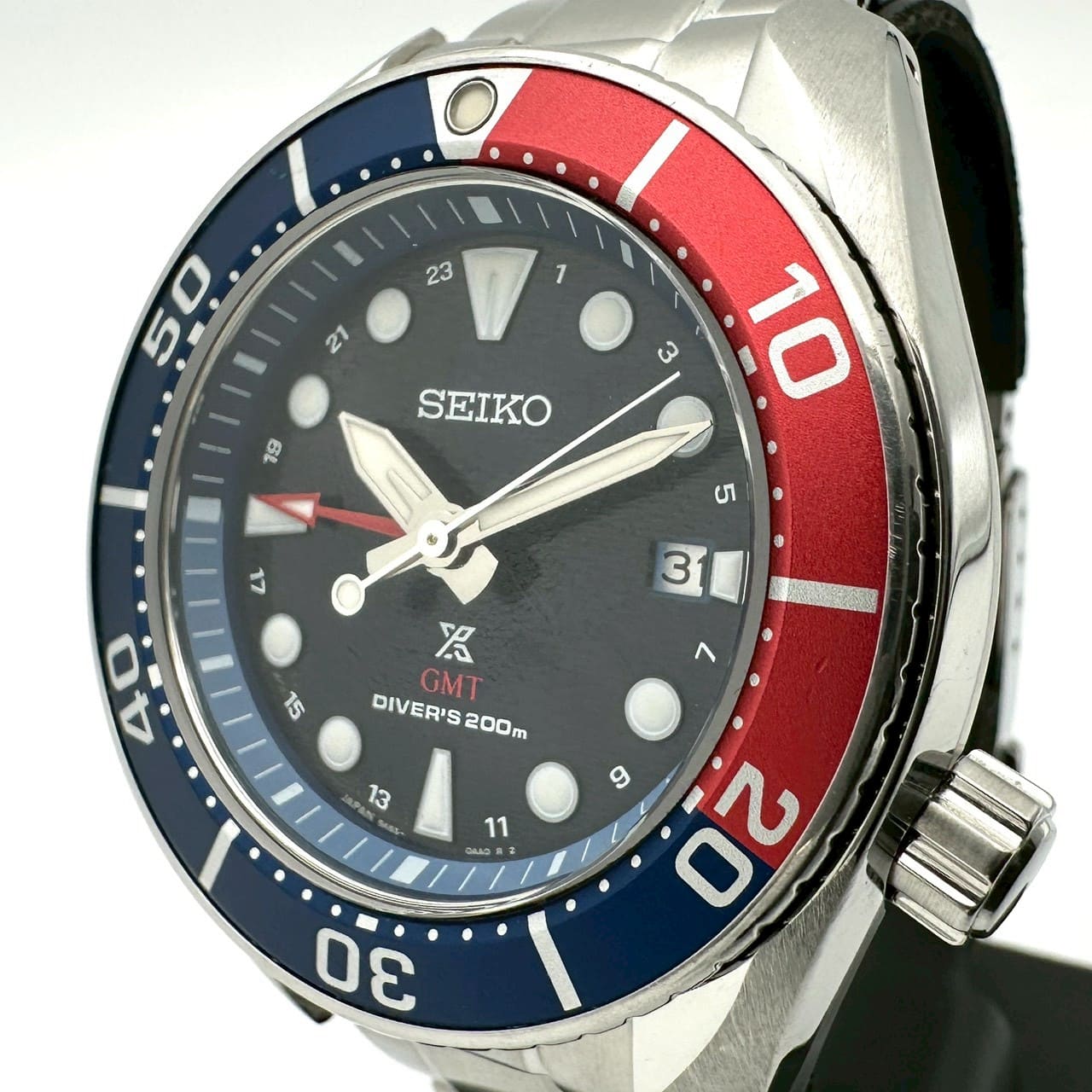 SEIKO セイコー 腕時計 SBPK005/5K65-0AA0 プロスペックス スキューバダイバー デイト ソーラー GMT SS ネイビー メンズ ブランド USED【中古】 40,040円