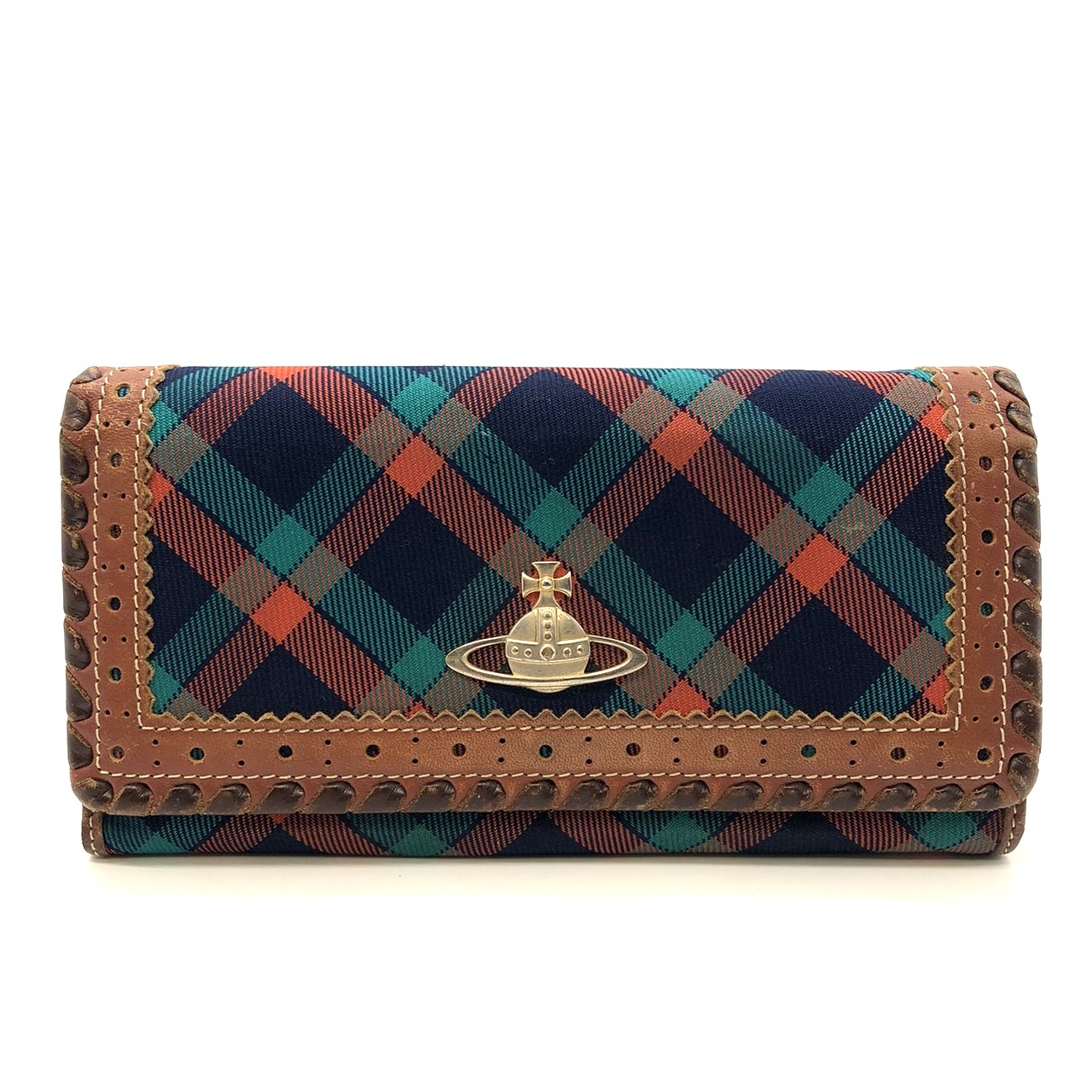 楽天市場】ヴィヴィアンウエストウッド 長財布 チェック 財布