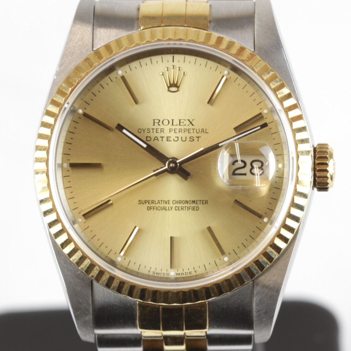 【価格改定】美品『USED』ROLEX【ロレックス】 16223 デイトジャスト 腕時計 ステンレススチール メンズ 自動巻き ゴールド&times;シルバー｜Brand Shop Ring