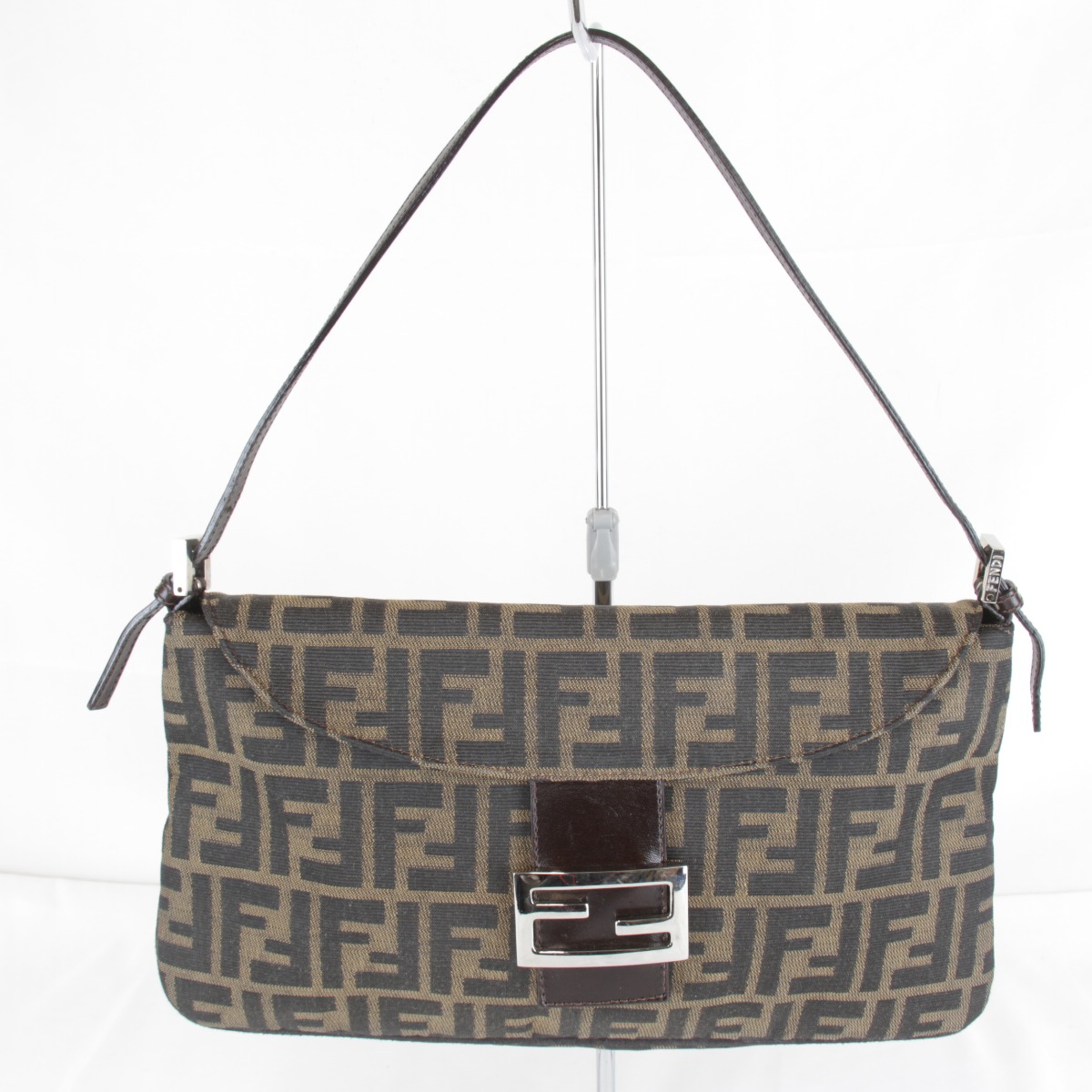 【価格改定】良品『USED』FENDI【フェンディ】 ズッカ マンマバケット ロゴ ショルダーバッグ キャンバス 290g レディース ブラウン ハイブランド｜Brand Shop Ring 60,060円