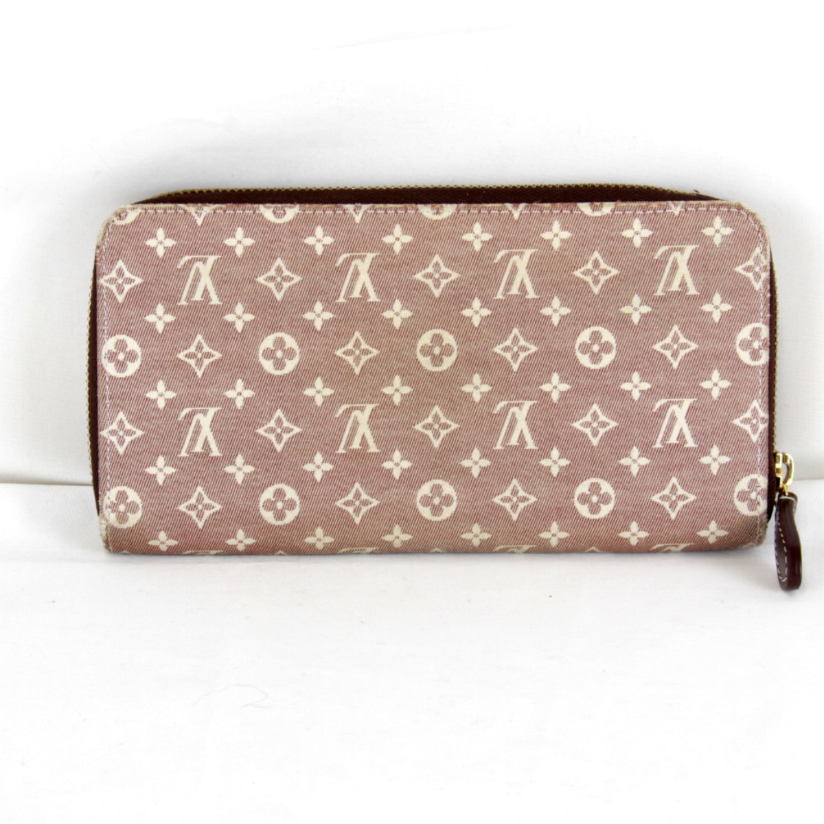 良品『USED』 LOUIS VUITTON ルイ・ヴィトン ジッピーウォレット M63010 長紙入れ モノグラムミニキャンバス サクラ色 レディース【中古】