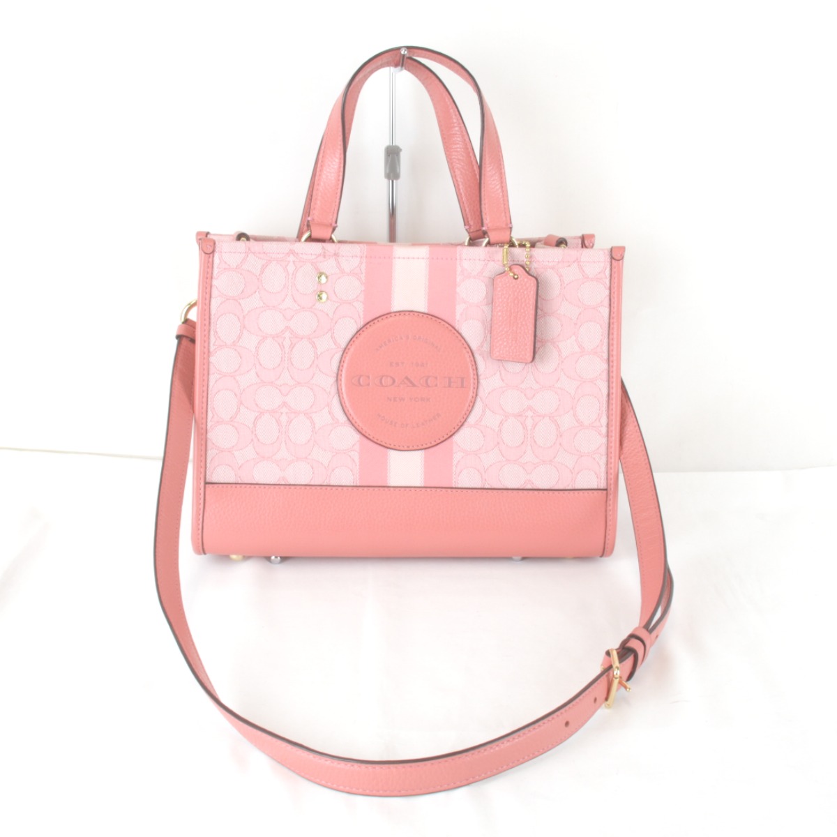 良品『USED』 COACH コーチ職  デンプシー 2way B2239-C8448 ショルダーバッグ 帆布/なめし革  サクラ色 レディース【中古】