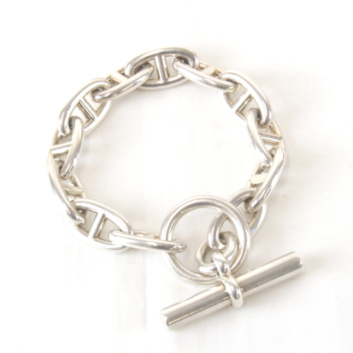 『USED』 HERMES エルメス シェーヌダンクルGM 12コマ 箱有 ブレスレット シルバー925 シルバー レディース【中古】｜Brand Shop Ring