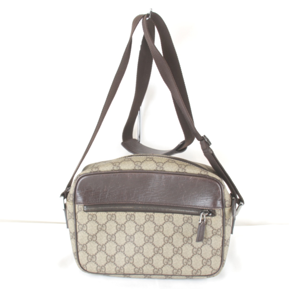 『USED』 GUCCI グッチ  114291 002058 ショルダーバッグ GGスプリームキャンバス ベージュ レディース【中古】