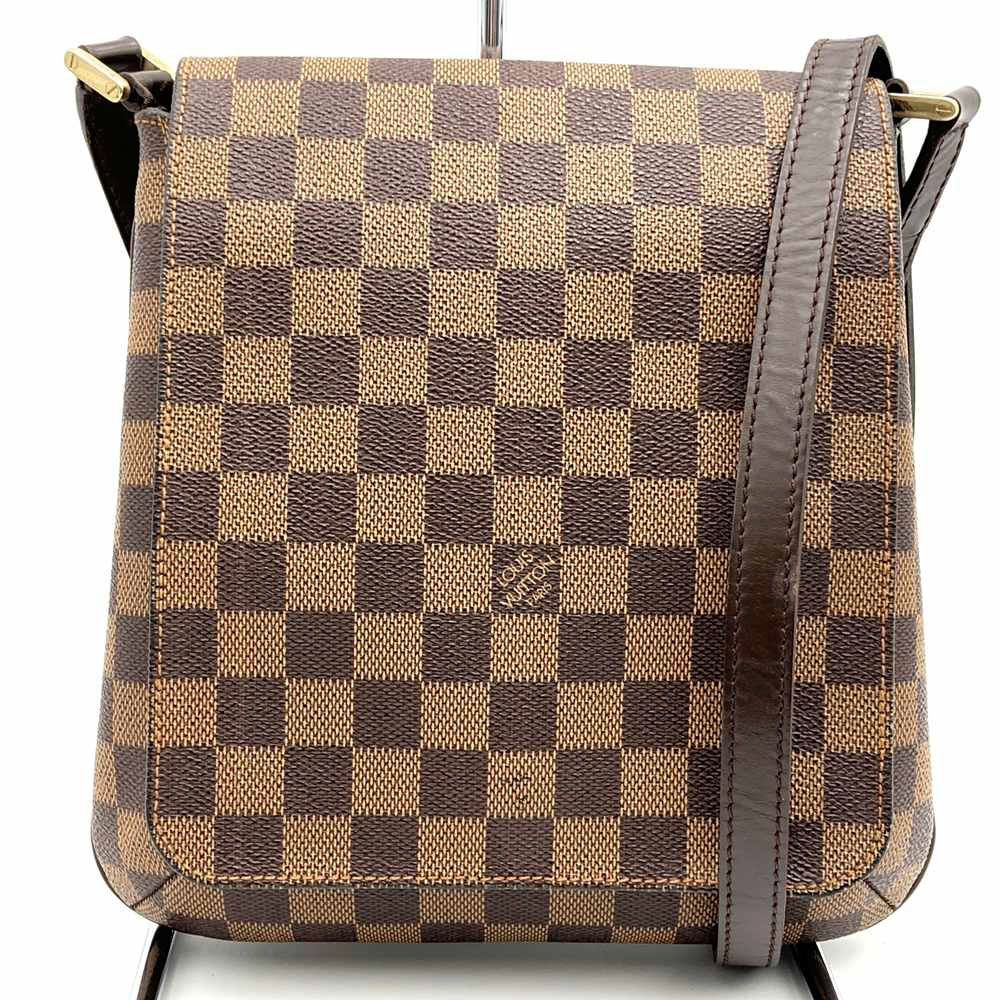 LOUIS VUITTON ルイ・ヴィトン N51300 ミュゼット サルサ ショルダーバッグ ダミエ エベヌ 赤銅色 レディース【中古】