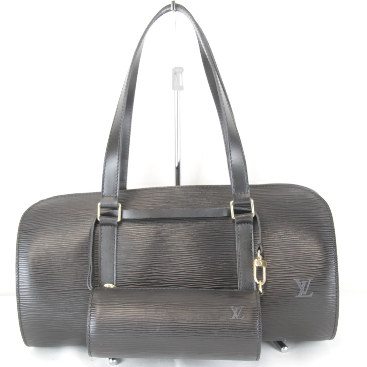 良品『USED』 LOUIS VUITTON ルイ・ヴィトン  スフロ 合財袋付 M52222 ハンドバック エピレザー 黒いこと レディース【中古】